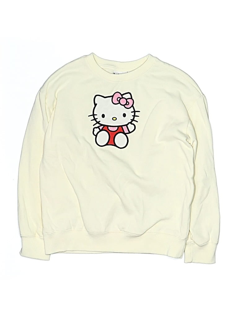 Pre-owned Hello Kitty Kids' Sweatshirt In Ivory