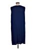 J.Jill Solid Blue Casual Dress Size L (petite) - photo 2