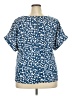 MELLODAY Blue Short Sleeve Blouse Size 2X - photo 2