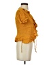 H&M Yellow Short Sleeve Blouse Size 4 - photo 4