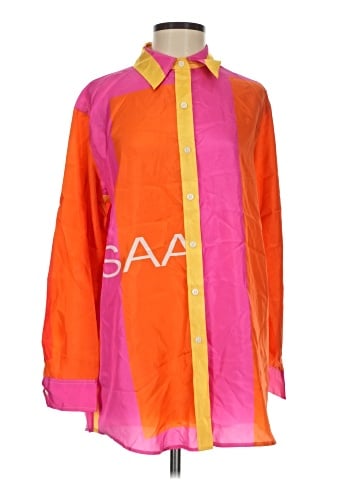 Isaac Mizrahi for Target Long Sleeve Silk Top (view 1)