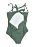 Grace Karin Solid Green One Piece Swimsuit Size 14 - photo 2
