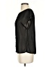 14th & Union 100% Polyester Black Short Sleeve Blouse Size S - photo 5