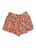 Jessica Simpson 100% Viscose Floral Orange Shorts Size M - photo 1