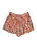 Jessica Simpson 100% Viscose Floral Orange Shorts Size M - photo 2