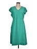 L.L.Bean Solid Teal Casual Dress Size L - photo 1