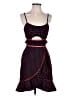 Self-Portrait Polka Dots Black Frilled Mini Dress Size 2 - photo 1