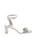 Badgley Mischka Silver Sandals Size 8 - photo 1