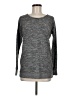 Flirtitude Gray Long Sleeve Top Size M - photo 1