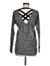 Flirtitude Gray Long Sleeve Top Size M - photo 2