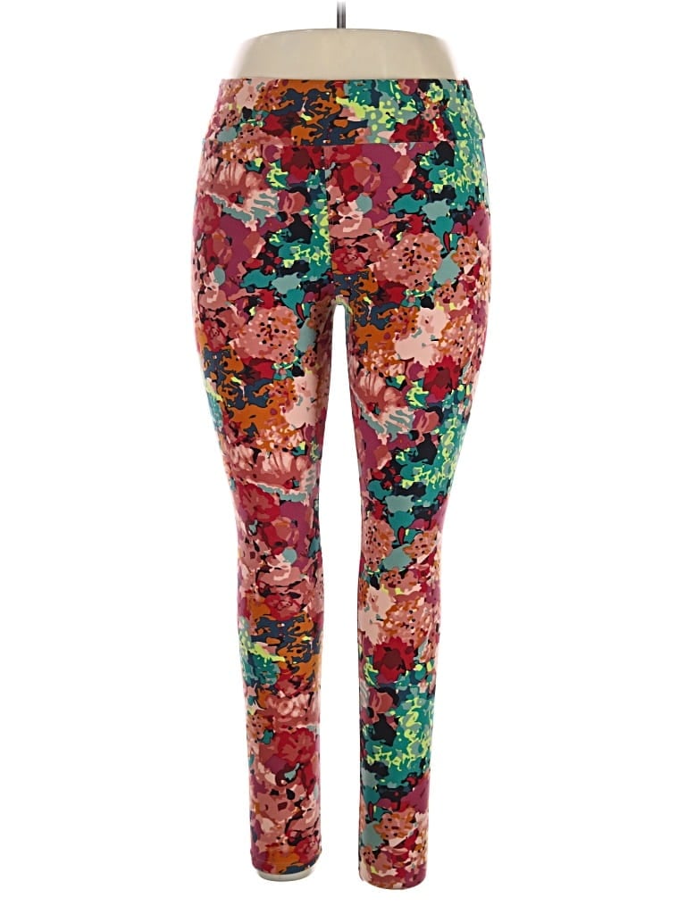 Pre-owned Lularoe Leggings In Red