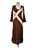 Zara Chevron-herringbone Brown Casual Dress Size M - photo 1