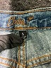 ChiQle Denim Architect 100% Cotton Blue Denim Shorts Size S - photo 3