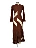 Zara Chevron-herringbone Brown Casual Dress Size M - photo 2