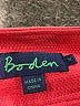 Boden 100% Cotton Red Coat Size 14 - photo 6