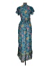 Assorted Brands 100% Polyester Teal Kimono Size L - photo 2