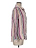 Rails Stripes Pink Long Sleeve Blouse Size M - photo 4