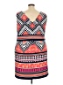 Eliza J Graphic Orange Cocktail Dress Size 22w - photo 2