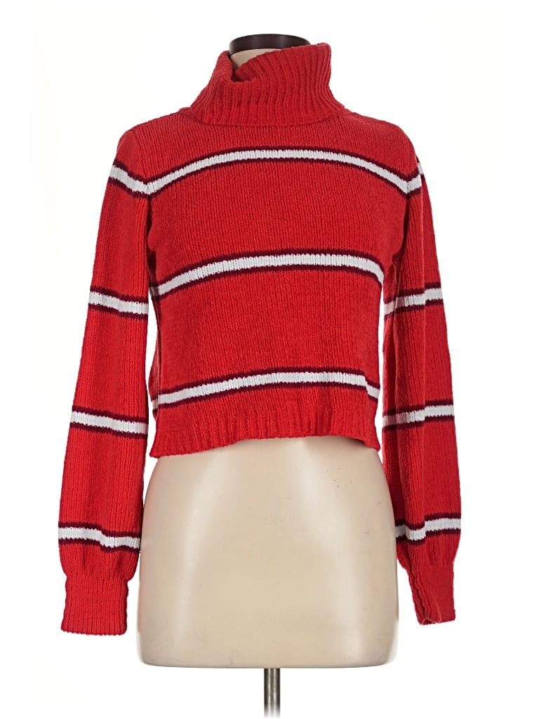 Pre-owned Wild Fable Turtleneck Sweater In Red