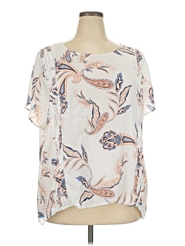 Liz Claiborne Career Short Sleeve Blouse (view 1)