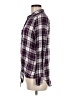 Bobeau 100% Rayon Plaid Purple Long Sleeve Blouse Size M - photo 5