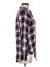 Bobeau 100% Rayon Plaid Purple Long Sleeve Blouse Size M - photo 4