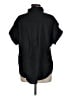 Reba 100% Linen Black Short Sleeve Button-Down Shirt Size M - photo 2
