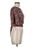 Don't Ask Why 100% Polyester Burgundy Short Sleeve Blouse One size - photo 4