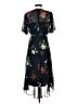 Calvin Klein 100% Polyester Floral Black Cocktail Dress Size 2 - photo 2
