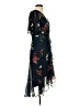 Calvin Klein 100% Polyester Floral Black Cocktail Dress Size 2 - photo 4