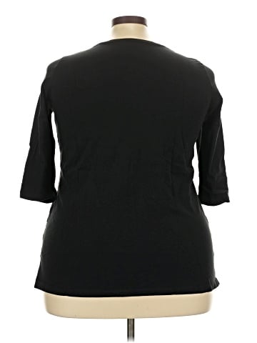 Woman Within 3/4 Sleeve T-Shirt (view 2)