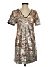 1.State 100% Polyester Metallic Silver Casual Dress Size XS - photo 1