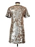 1.State 100% Polyester Metallic Silver Casual Dress Size XS - photo 2
