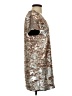 1.State 100% Polyester Metallic Silver Casual Dress Size XS - photo 4