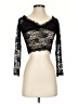 Unbranded Black 3/4 Sleeve Top Size S - photo 1