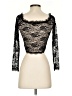 Unbranded Black 3/4 Sleeve Top Size S - photo 2