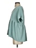 Entro 100% Polyester Teal Short Sleeve Blouse Size S - photo 5