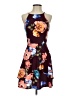 BCX Floral Burgundy Cocktail Dress Size 3 - photo 1
