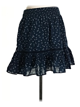 Madewell Smock-Waist Ruffle Mini Skirt in Bandana Flower (view 1)