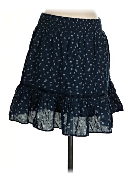 Madewell Smock-Waist Ruffle Mini Skirt in Bandana Flower (view 2)
