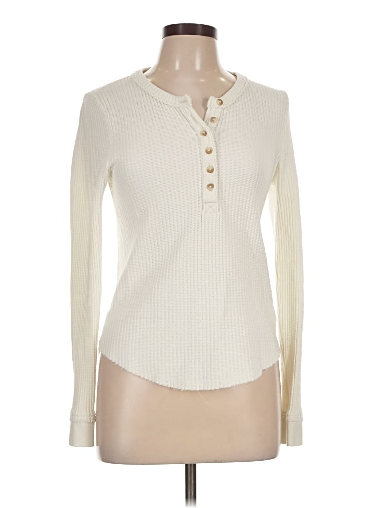 Pre-owned Faherty Cardigan Sweater In Ivory