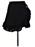 Pink Lily 100% Polyester Solid Black Casual Skirt Size M - photo 1