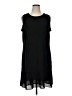 MICHAEL Michael Kors Solid Black Casual Dress Size 1X - photo 1