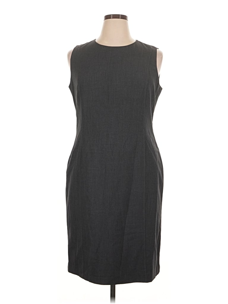 Pre-owned Calvin Klein Cocktail Dress In Gray