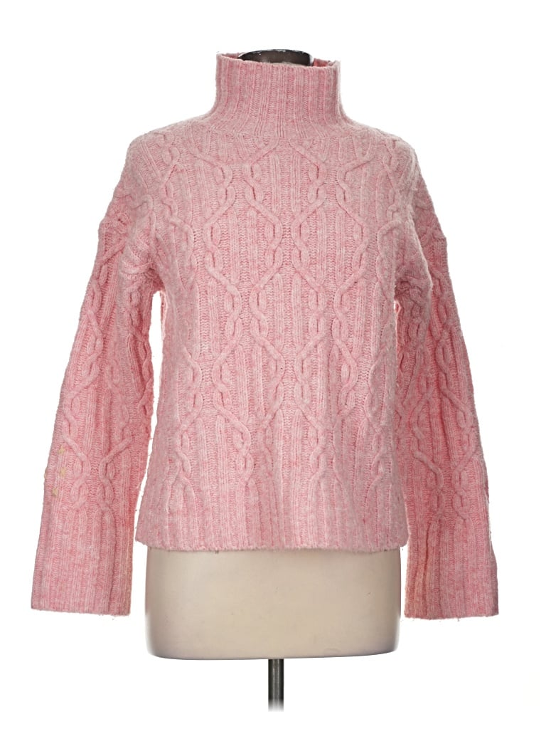 Pre-owned Lisa Todd Turtleneck Sweater In Pink
