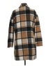 Prettygarden 100% Polyester Plaid Brown Coat Size M - photo 2