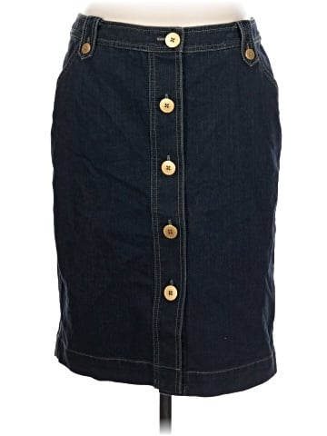 Dana Buchman Denim Skirt (view 1)