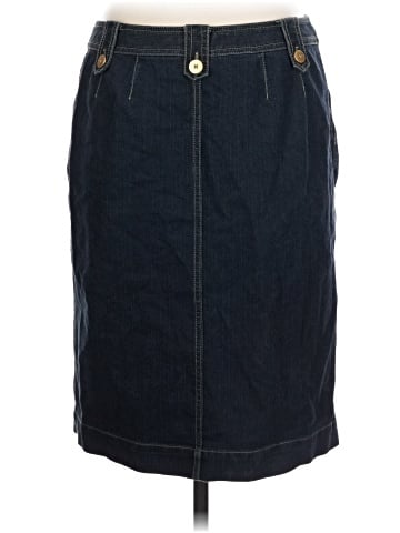 Dana Buchman Denim Skirt (view 2)