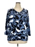 Chico's 100% Pima Cotton Blue Pullover Sweater Size XXL (4) - photo 1