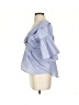 Cinq à Sept 100% Polyester Blue 3/4 Sleeve Blouse Size S - photo 5